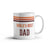 11oz White Ceramic Mug for Father Best Dad