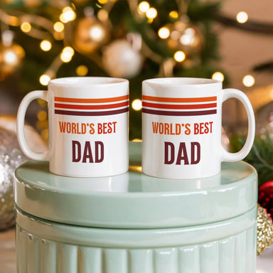 11oz White Ceramic Mug for Father Best Dad Showcase
