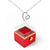 14K White Gold Forever Love Necklace With Rotating Rose Gift Box For Her