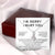 14k White Gold Alluring Beauty Necklace Apology Gifts for Her I'm Sorry Message Card Jewelry Luxury Box