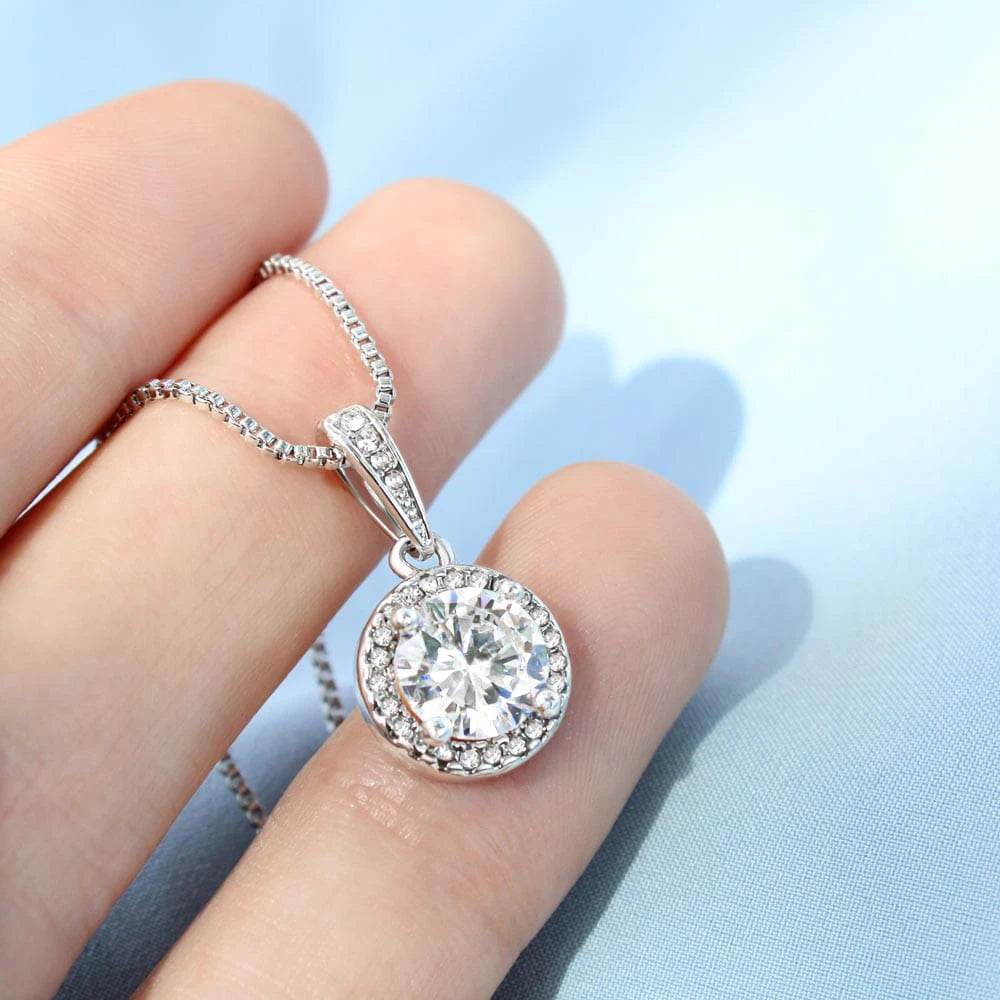 14k White Gold Eternal Hope Necklace Gift for Her