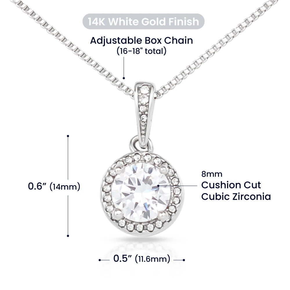 14k White Gold Eternal Hope Necklace Gift for Her Product Specifications