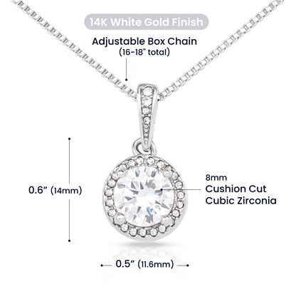 14k White Gold Eternal Hope Necklace Gift for Her Product Specifications