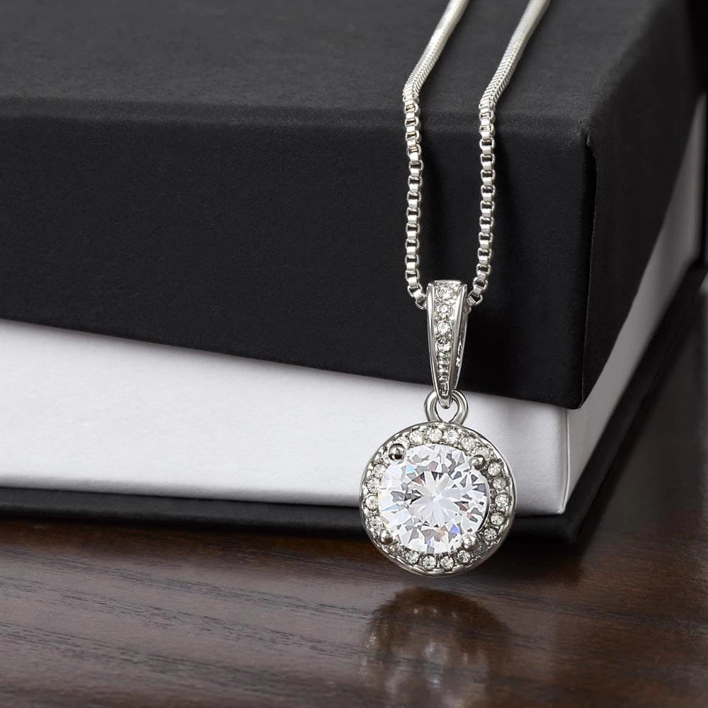 14k White Gold Eternal Hope Necklace Gift for Her Standard Box
