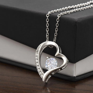 14k White Gold Forever Love Necklace For My Daughter You Are Everything