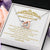 14k White Gold Interlocking Hearts Necklace for My Granddaughter I Love You Message Card Jewelry Standard Box