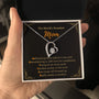 14k Yellow Gold Forever Love Necklace for Mom Mother's Day Gift Message Card Jewelry With Standard Box