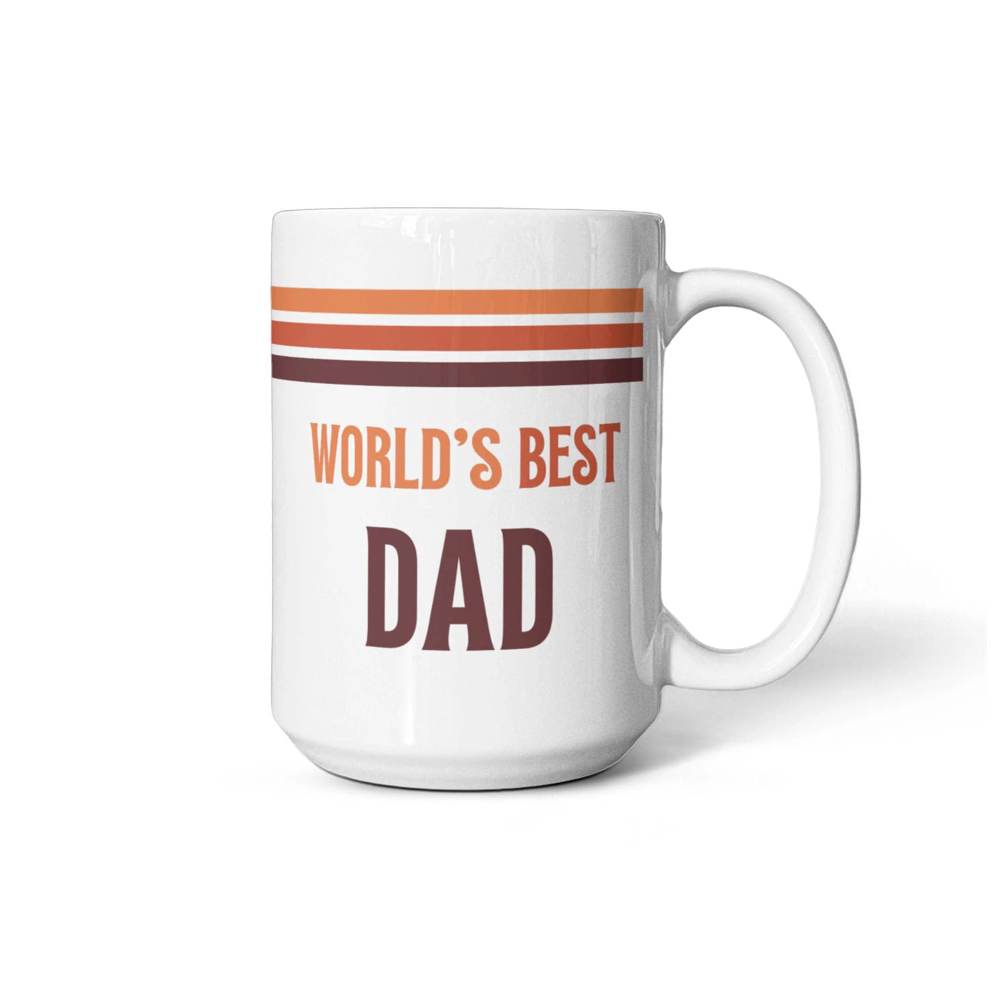 15oz White Ceramic Mug for Father Best Dad