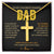 18k Yellow Gold Artisan Cross Necklace for Men My Anchor Message Card Jewelry