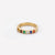 18k Yellow Gold Custom Stackable Birthstone Ring for Wife from Husband Amazing Gift