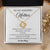 18k Yellow Gold Love Knot Necklace for Mother So Grateful Message Card Jewelry Mother's Day Gift Standard Box