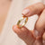 18k yellow gold custom engraved women s ring showcase