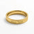 18k yellow gold custom engraved women's ring size 10