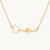 18k yellow gold custom signature name necklace i am sorry