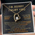 18k yellow gold forever love necklace for her message card jewelry I am sorry analogy gift standard box