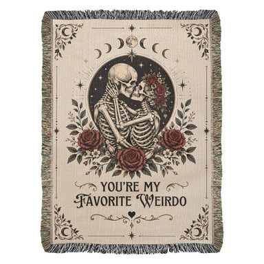 37x52 Inches Portrait Heirloom Woven Blanket for Soulmate My Weirdo