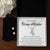 Alluring Beauty Necklace and Cubic Zirconia Earring Set With Standard Box For Bonus Mom - Forever And Always