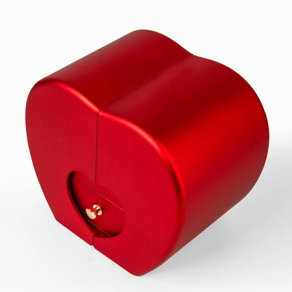 Forever Love Necklace With Red Heart Rose Box For Bonus Mom - Forever Love Message Card Jewelry Side View