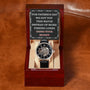 Genuine Black Leather Band Men‘s Skeleton Mechanical Watch for Fishing Dad Fishing Lures Luxury Box