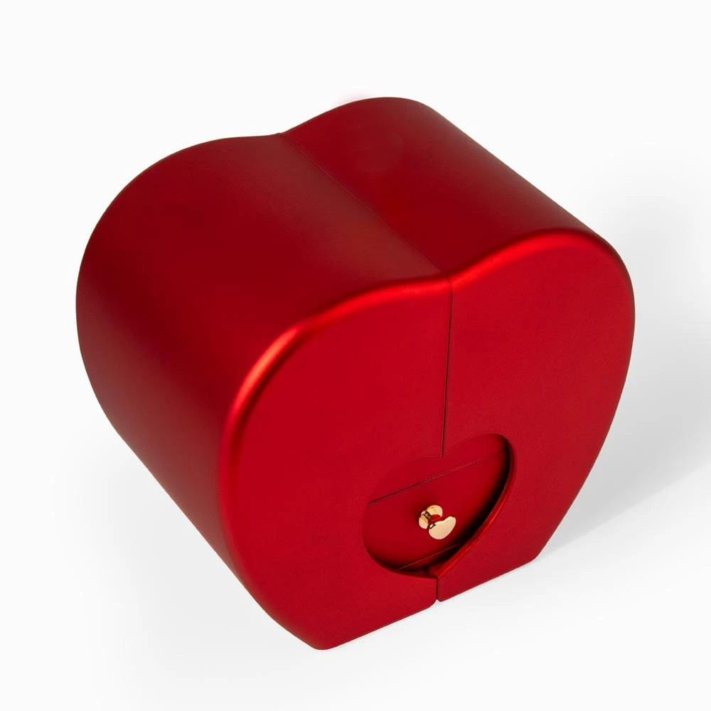 Love knot Necklace With Red Heart Rose Box For Bonus Mom - My Mother Side View