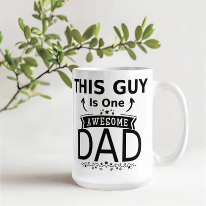 Personalized Dad Mug Gift from Children 15oz Coffee Cup