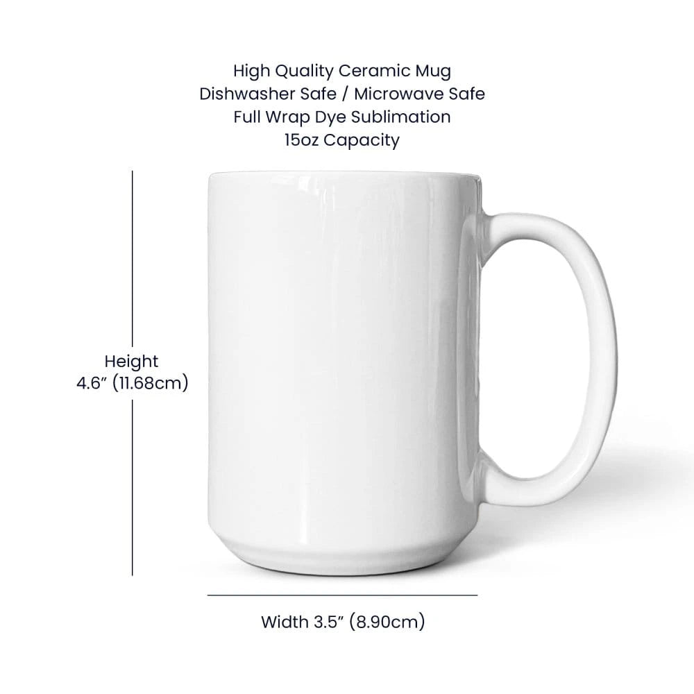 Personalized Dad Mug Gift from Children 15oz product specification