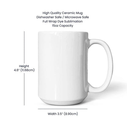Personalized Dad Mug Gift from Children 15oz product specification