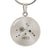 Polished Stainless Steel Engraved Aries Zodiac Star Sign Circle Necklace