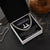 Polished stainless steel Cuban Link Chain for Fishing Dad Best Catch Message Card Jewelry Standard Box