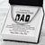 Polished stainless steel Cuban Link Chain for Worlds Greatest Fishing Dad Standard Box