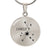 Surgical Steel Engraved Cancer Zodiac Star Sign Circle Pendant Necklace