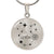 Surgical Steel Engraved Gemini Star Sign Circle Pendant Necklace