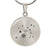Surgical Steel Engraved Leo Zodiac Star Sign Circle Pendant Necklace