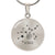Surgical Steel Engraved Virgo Zodiac Star Sign Circle Pendant Necklace