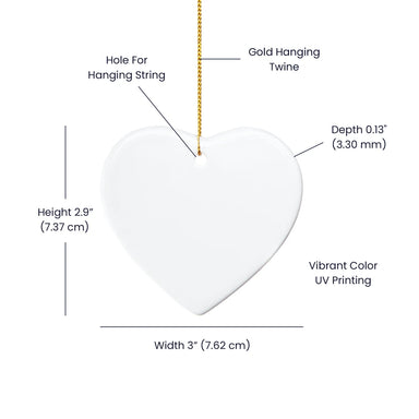 To A Mom To Be Ceramic Heart Ornament From Baby Bump See You Soon Product Specifications