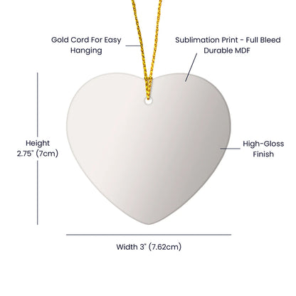 To A Mom To Be High Gloss Heart Ornament From Baby In The Womb See YouSoon Product Specifications