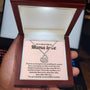 To A New Mom 14k Rose Gold Baby Feet Heart Necklace Every Step Message Card Jewelry Luxury Box