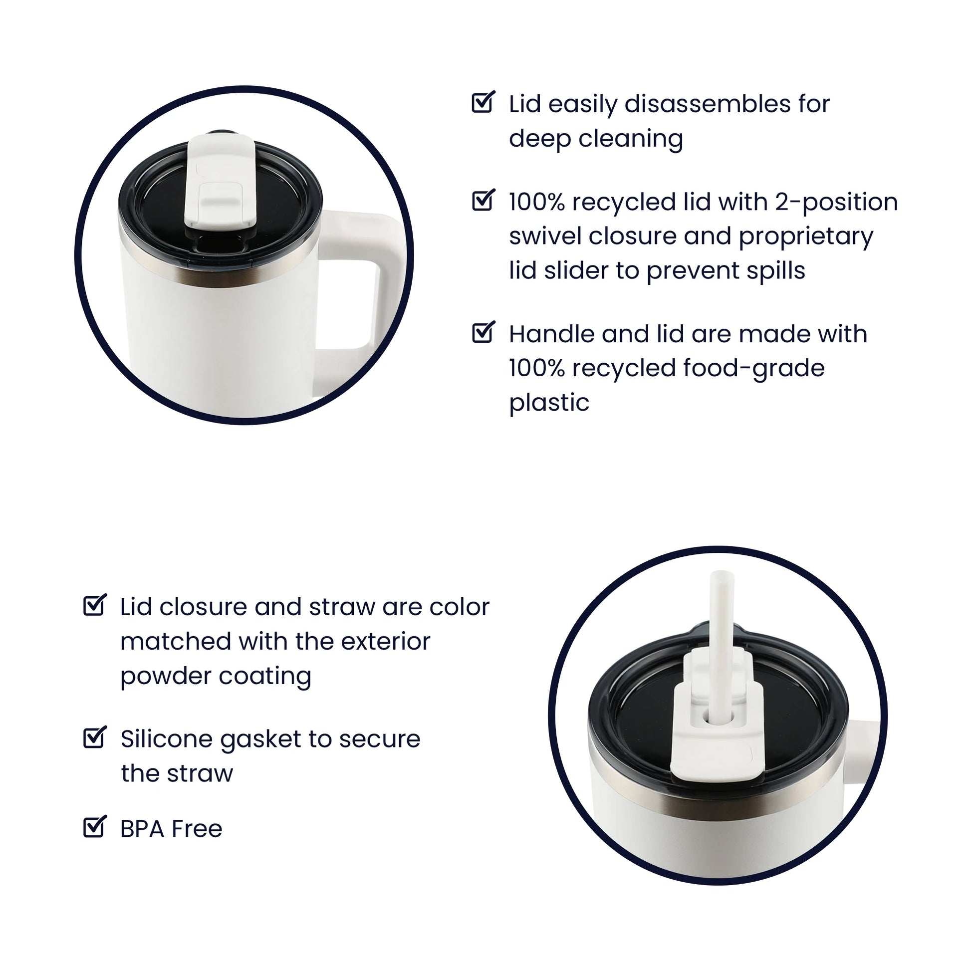 To My Boyfriend's Dad White Pinnacle 40oz Tumbler From Girlfriend Neighbor's Kid Product Features