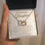 To My Daughter 14K White Gold Interlocking Hearts Necklace From Parents We Love You Message Card Jewelry Standard Box