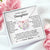 To My Daughter 14K White Gold Love Knot Necklace From Mom Feel My Love Message Card Jewelry Standard Box