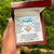 To My Daughter 18K Yellow Gold Love Knot Necklace From Mom Feel My Love Message Card Jewelry Luxury Box