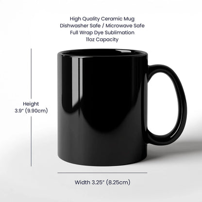 To My Father-in-law 11oz Black Ceramic Mug From Bride or Daughter-in-law Thank You Product Specifications