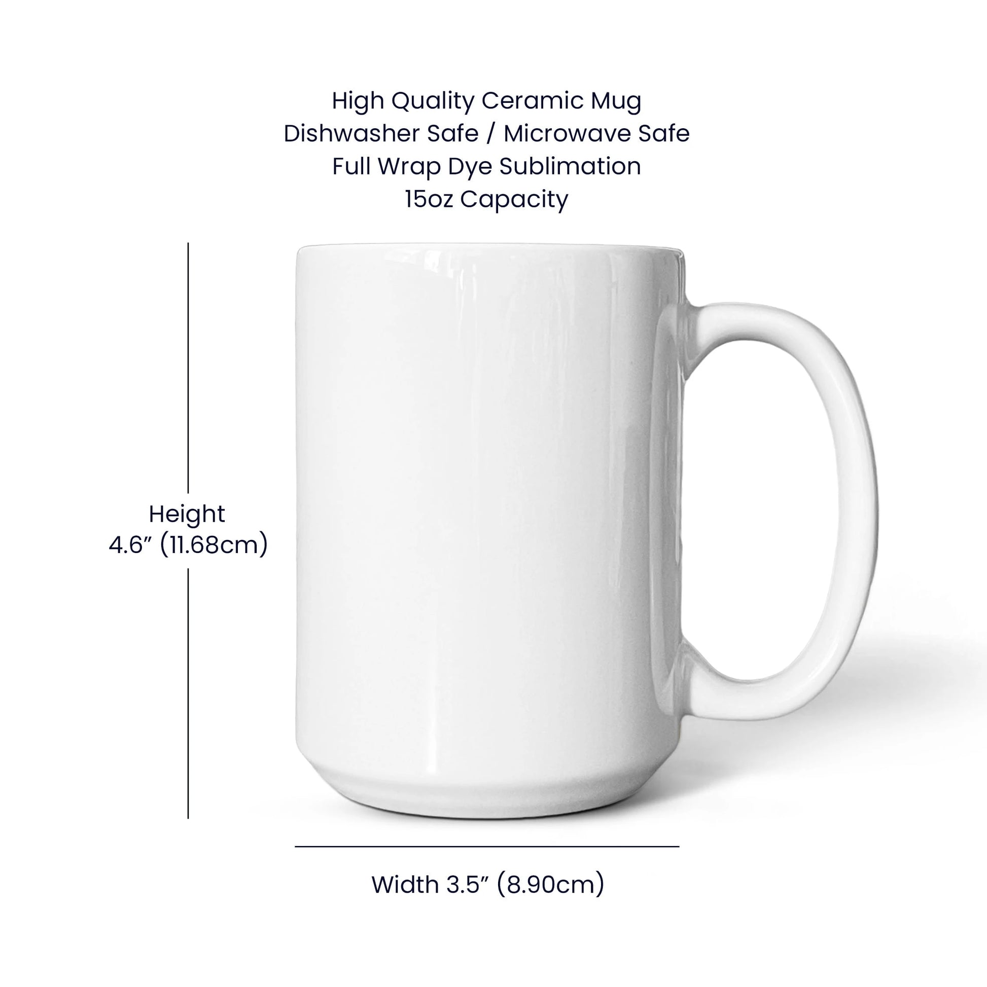 To My Father-in-law 15oz White Ceramic Mug From Daughter-in-law A Friend Display in Hand Product Specifications