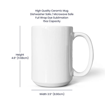 To My Father-in-law 15oz White Ceramic Mug From Daughter-in-law A Friend Display in Hand Product Specifications