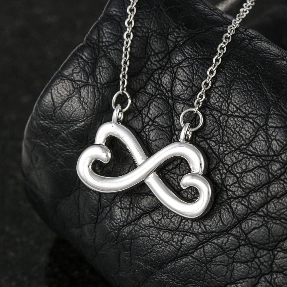 To My Gorgeous Wife I Love You 14K White Gold Endless Love Necklace From Husband Showcase