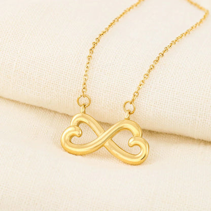 To My Gorgeous Wife I Love You 18K Yellow Gold Endless Love Necklace From Husband Showcase