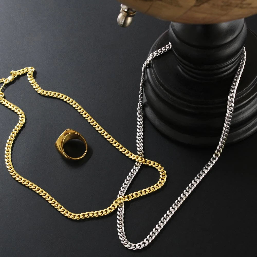 To My Grandson 18K Yellow Gold Cuban Link Chain From Grandparents Pure and Joy Showcase