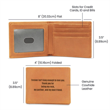 To My Husband Leather Wallet From Wife Love You Product Specifications