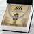 To My Son Stainless Steel Cuban Link Chain From Dad Standard Box