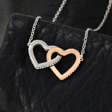 To My Soulmate 14K White Gold Interlocking Hearts Necklace From Soulmate Always and Forever Showcase